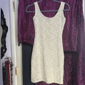 White lace dress